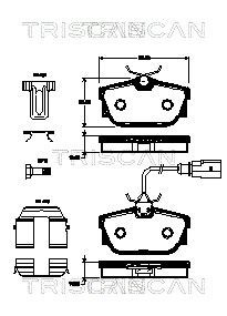 TRISCAN Piduriklotsid 8110 29062 8110 29062 TRISCAN Sport piduriklotsid Volkswagen odav