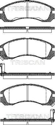 TRISCAN Plaquettes de frein 8110 42002 8110 42002 Plaquettes de frein MITSUBISHI OUTLANDER TRISCAN