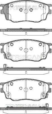 TRISCAN Bromsbelägg 8110 50012 8110 50012 TRISCAN bromskloss Mazda TRIBUTE