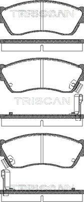 TRISCAN Brzdové doštičky/platničky 8110 69181 Športové brzdové doštičky SUBARU TRISCAN 8110 69181