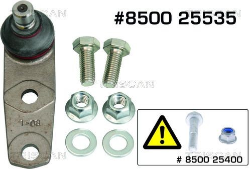 TRISCAN Kande- / juhtliigend 8500 25535 Šarniir TRISCAN 200 SX 8500 25535 odav