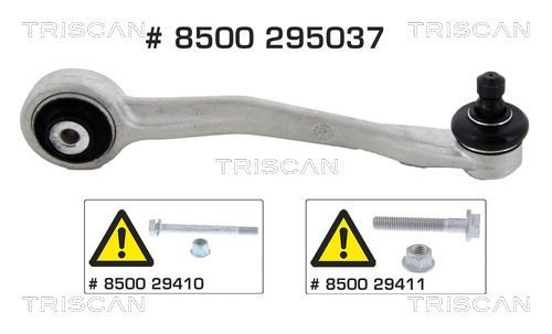 TRISCAN Neatkarīgās balstiekārtas svira, Riteņa piekare 8500 295037 TRISCAN Svira AUDI 8500 295037