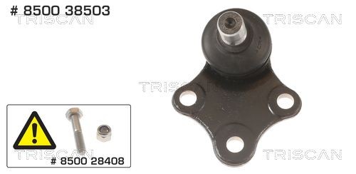 TRISCAN Bærekugle 8500 38503 Bærekugle TRISCAN Peugeot BOXER 8500 38503