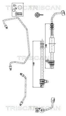 TRISCAN Kit cinghia distribuzione, pompa acqua 8647 280003 8647 280003 Kit cinghia di distribuzione e pompa acqua TRISCAN Peugeot