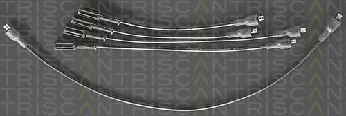 TRISCAN Tennplugg kabelsett 8860 7250 Pluggledninger TRISCAN Fiat SEDICI 8860 7250