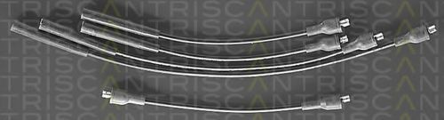 TRISCAN Augstsprieguma vadu komplekts 8860 7256 TRISCAN Svečvadi FIAT 8860 7256