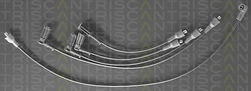 TRISCAN Tennplugg kabelsett 8860 7282 Tennledningssett TRISCAN SEDICI 8860 7282 billige