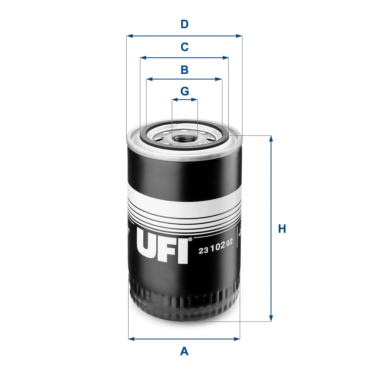 UFI Oljefilter 23.102.02 Oljefilter UFI Volvo S80 23.102.02