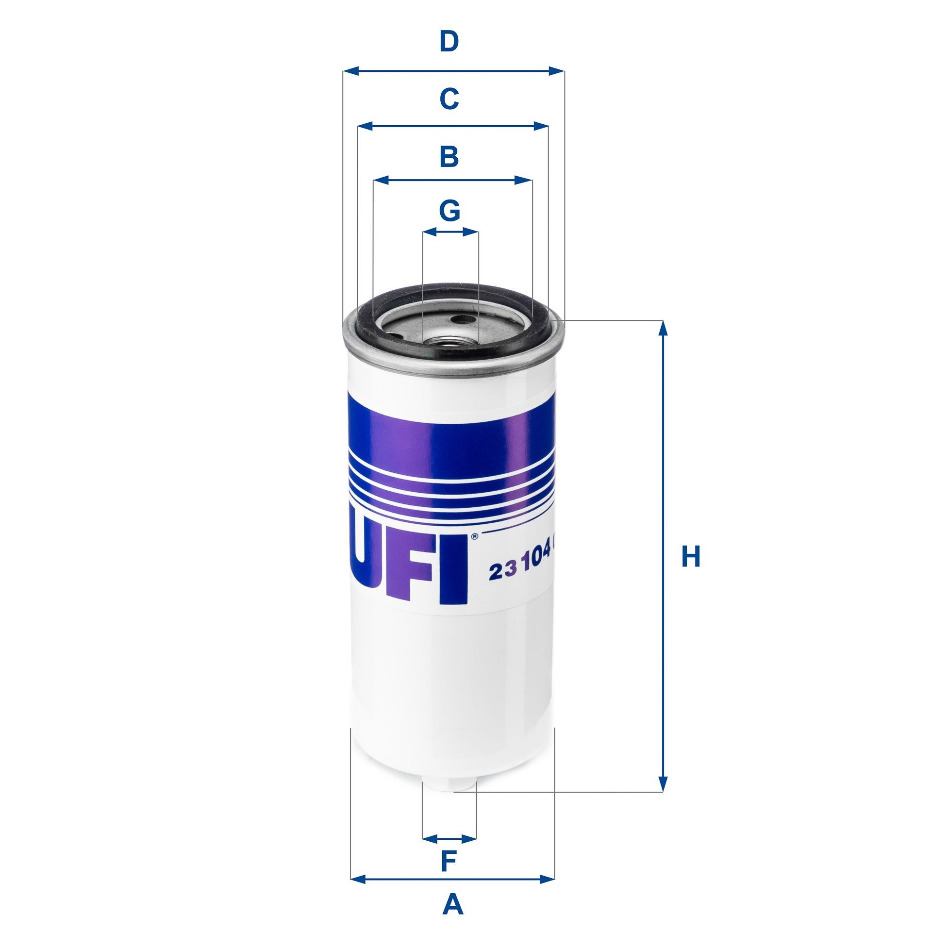 UFI Oliefilter 23.104.00 23.104.00 Oliefilter TESLA MODEL X UFI