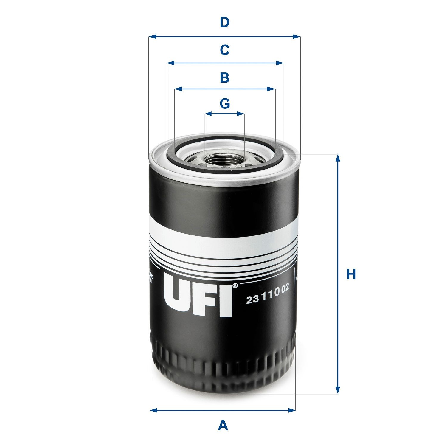 UFI Filtro olio 23.110.02 Costo Filtro olio UFI PORSCHE 23.110.02