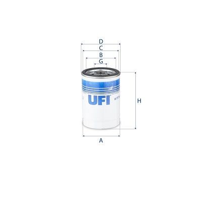 UFI Filtro olio 23.117.00 UFI 23.117.00 Filtro olio Opel Omega A Sedan originale prezzo