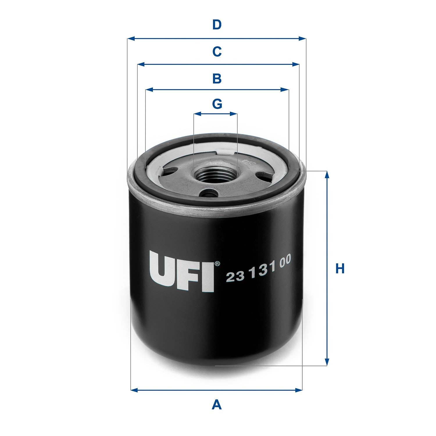 UFI Oil filter 23.131.00 23.131.00 UFI oil filter for FORD SIERRA