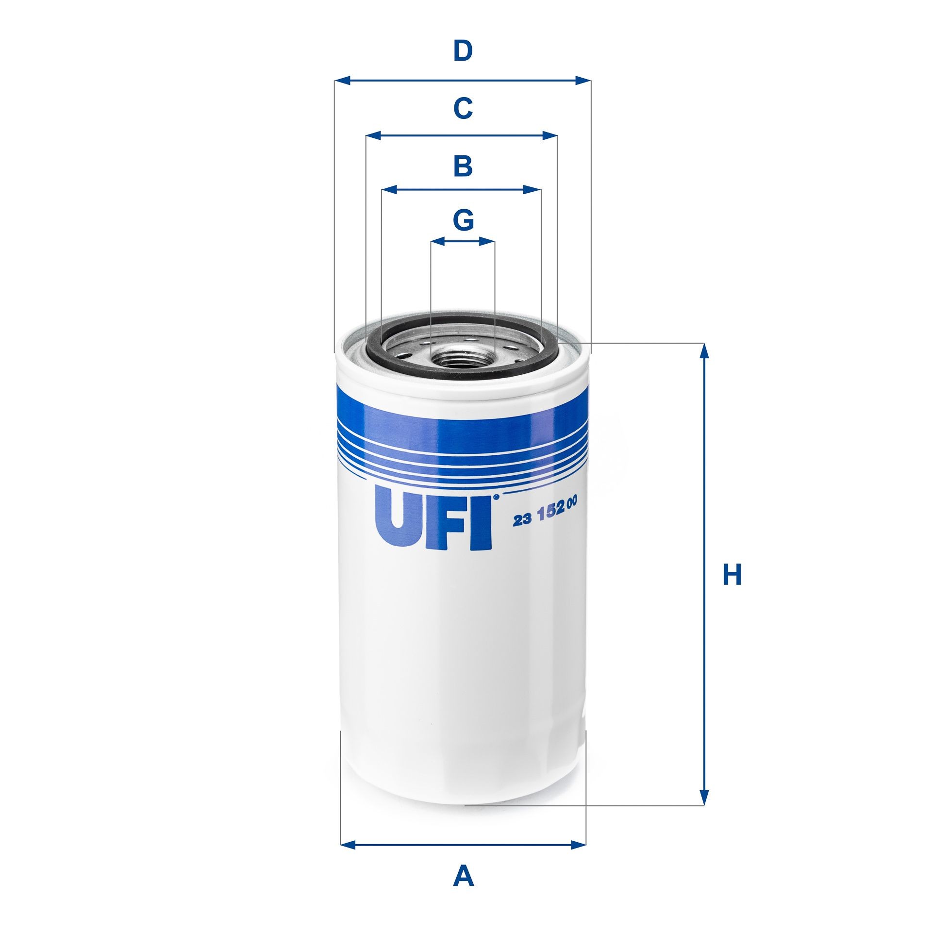 UFI Oljefilter 23.152.00 Oljefilter UFI Volvo S80 23.152.00