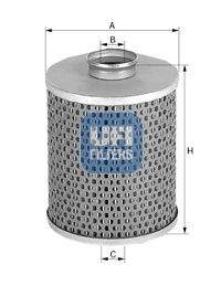 UFI Filtro hidráulico, direcção 25.535.00 Filtro de direção hidraulica UFI Fiat 124 25.535.00