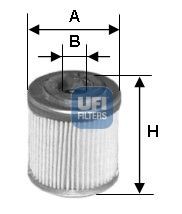 UFI Filtro olio 25.547.00 UFI 25.547.00 Filtro olio