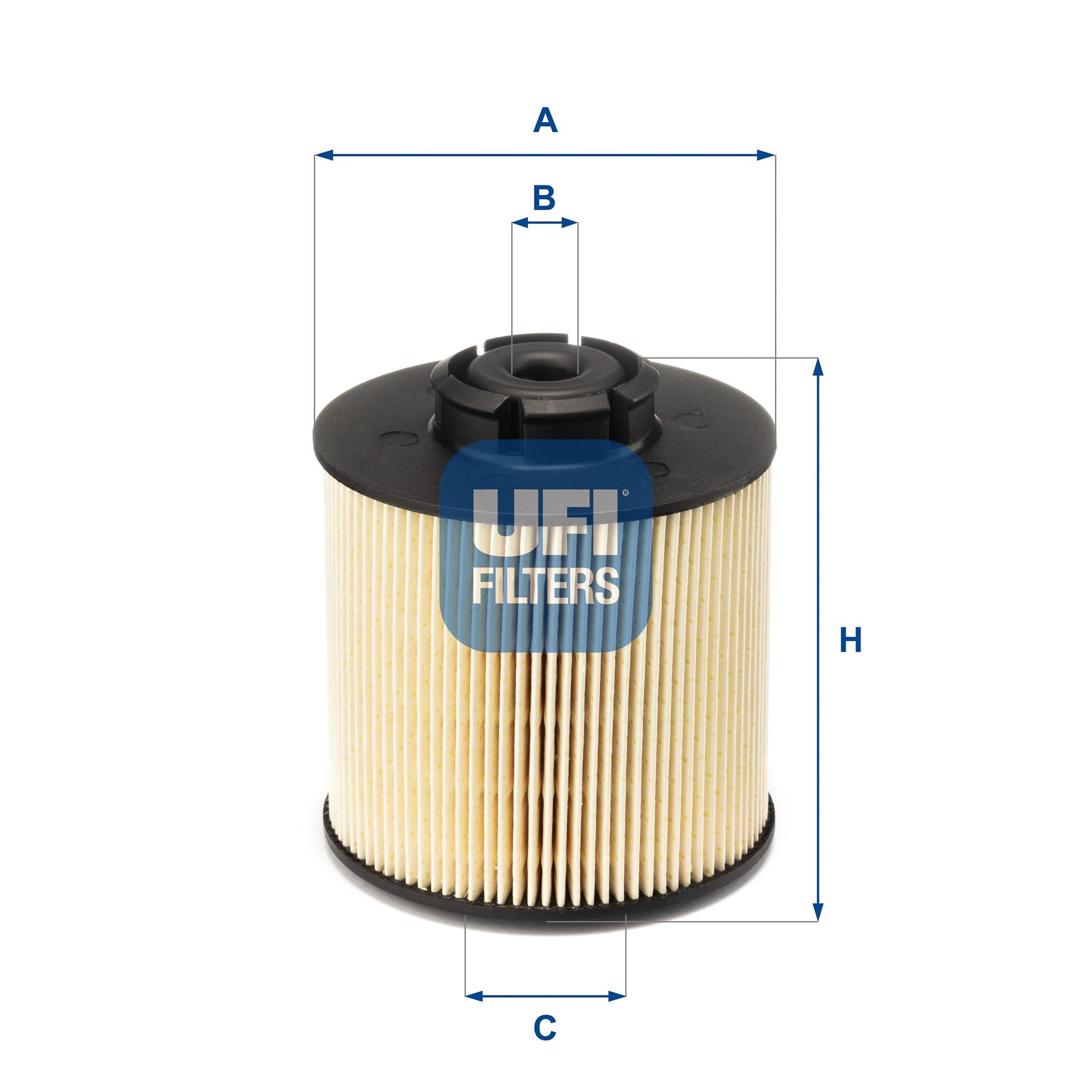UFI Filtro carburante 26.017.00 UFI 26.017.00 costo Filtro carburante MERCEDES-BENZ Vario Cabina con motore originale