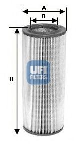 UFI Filtro de ar 27.400.00 27.400.00 Filtro de ar UFI LANCIA BETA