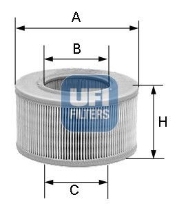 UFI Vzduchový filter 27.956.00 UFI 27.956.00 Vzduchový filter Princess 2 originálne cena