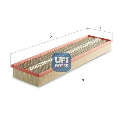 UFI Luchtfilter 30.498.00 Luchtfilter JEEP UFI 30.498.00