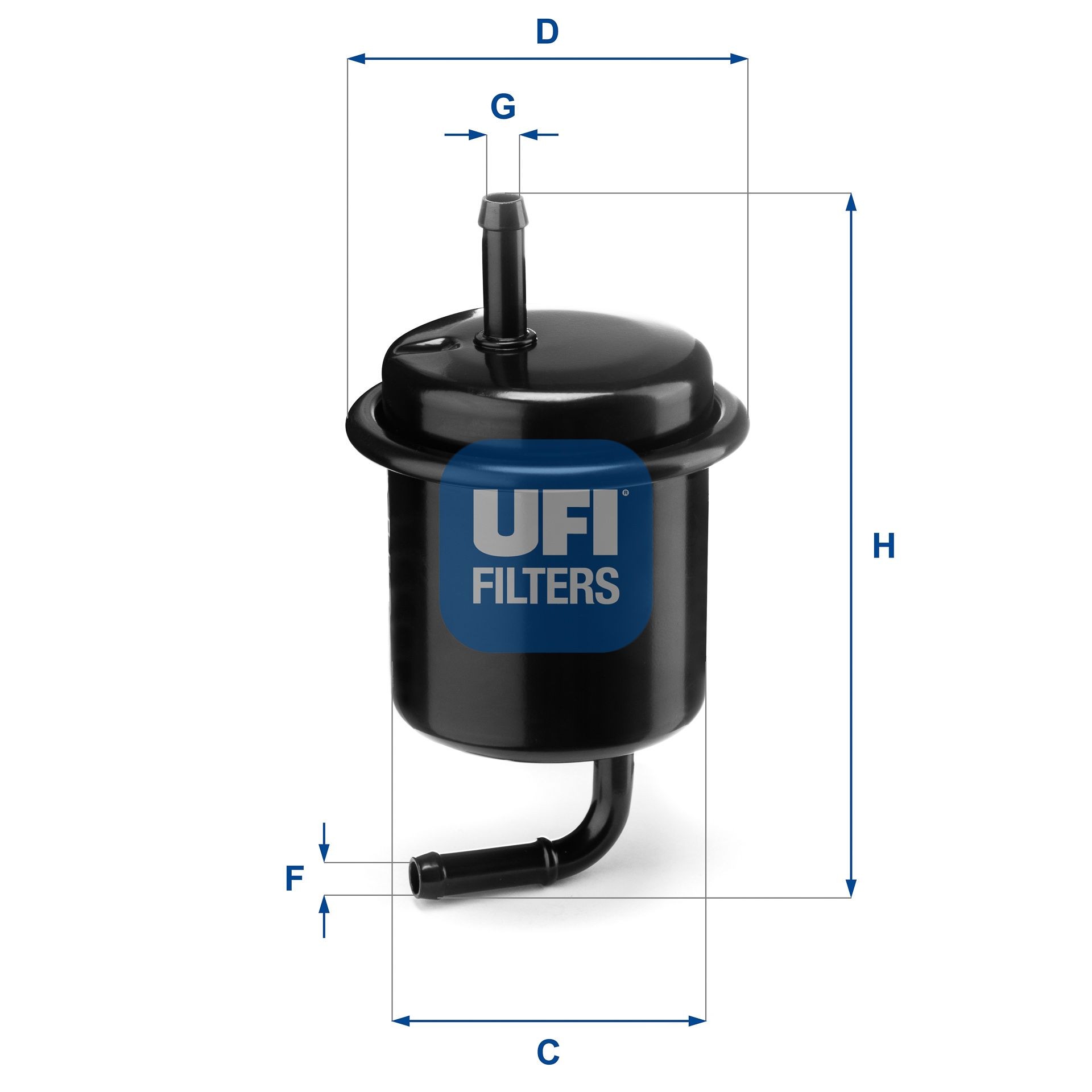 UFI Brandstoffilter 31.801.00 Suzuki GRAND VITARA Brandstoffilter UFI 31.801.00