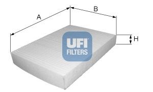UFI Kupéfilter 53.019.00 Lancia Dedra 835 Kupéfilter UFI 53.019.00