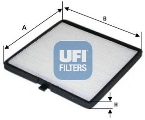 Kupéfilter UFI 53.144.00 UFI 53.144.00 Filter, kupéventilation DAEWOO MATIZ 2000