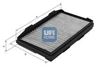 UFI Kupéfilter 54.139.00 Filter, kupéventilation Saab YS3E 54.139.00 UFI
