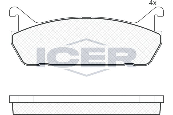 ICER Brzdové doštičky/platničky 180809 Brzdové platničky ICER AUDI 180809