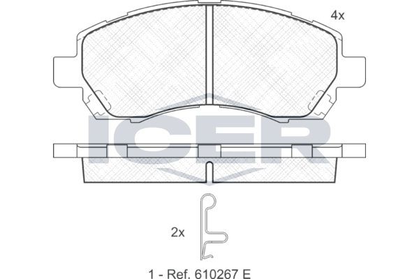 ICER Remblokken 181318 181318 ICER Remblokken Subaru goedkoop