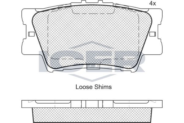 ICER Pastilhas de travão 181761 Pastilhas de freio ICER Lexus NX 181761