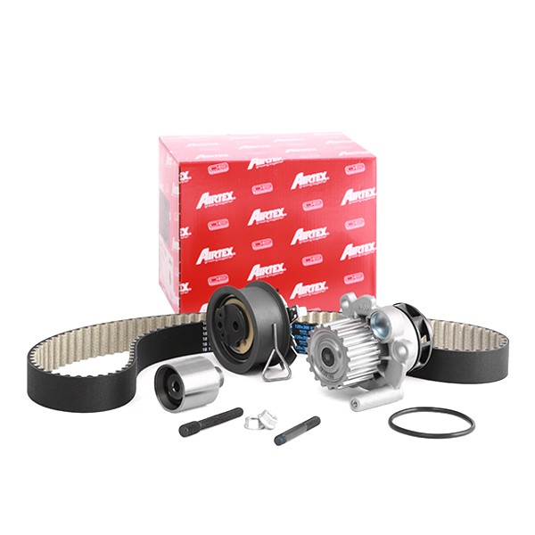 AIRTEX Σετ ιμάντα χρονισμού με αντλία νερού WPK-177603 Αντλία νερού + σετ ιμάντα χρονισμού AIRTEX Audi Q2 WPK-177603
