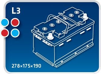 IPSA Starterbatteri TME65 TME65 Bilbatteri IPSA SEAT Mii