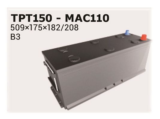 IPSA Käynnistysakku TPT150 TPT150 IPSA Käynnistysakku AGM, EFB, GEL FIAT REGATA