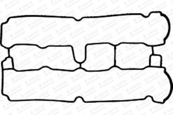 GOETZE Pakning, Ventildæksel 50-029087-00 50-029087-00 Ventildækselpakning GOETZE OPEL MERIVA