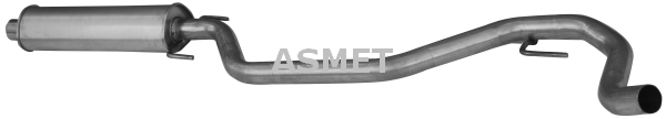 ASMET Fremre eksospotte 05,169 05,169 Forreste lyddemper ASMET CHEVROLET CAPTIVA