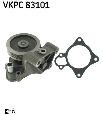 SKF Vandpumpe VKPC 83101 Vandpumpe SKF Peugeot RIFTER VKPC 83101