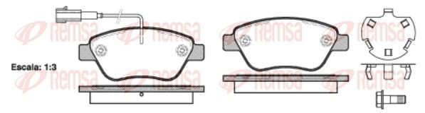 REMSA Plaquettes de frein 0858.32 Citroën C-CROSSER Plaquettes de frein REMSA 0858.32