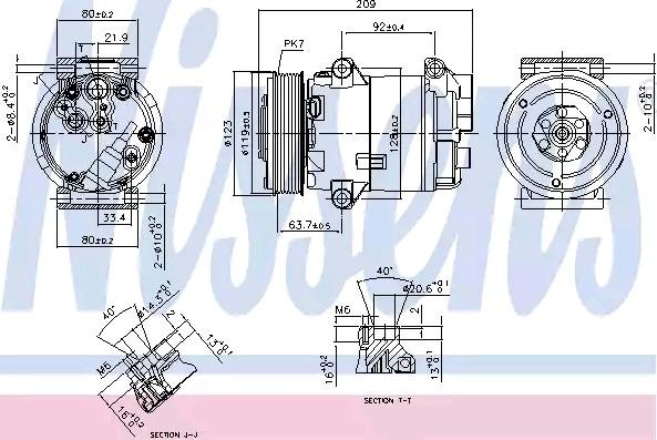 NISSENS Ilmastoinnin kompressori 89323 Ilmastoinnin kompressori NISSENS CVC, 12V, PAG 46, R134a, PAG-kompressoriöljyllä, magneettikytkimellä, ilman diodia