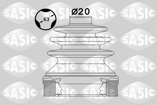 SASIC Faltenbalgsatz, Antriebswelle 1900003 Achsmanschetten SASIC ZX 1900003 günstig