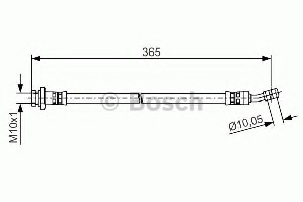 Ελαστικός σωλήνας φρένων BOSCH 1 987 481 499 BOSCH 1 987 481 499 Ελαστικός σωλήνας φρένων HYUNDAI TUCSON 2006