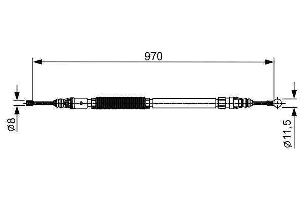 Håndbremsekabel BOSCH 1 987 482 429 BOSCH 1 987 482 429 Håndbremse PEUGEOT 5008 2009