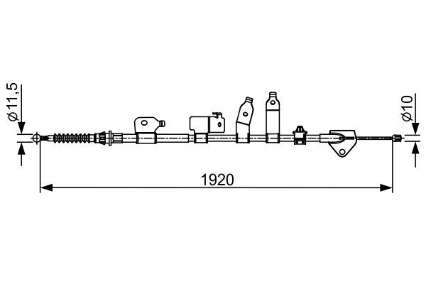BOSCH Hand brake cable 1 987 482 438 BOSCH 1 987 482 438 genuine TOYOTA COROLLA handbrake price