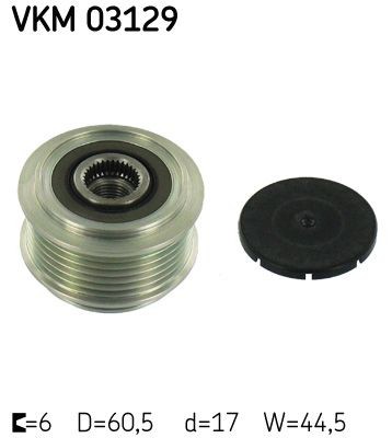 SKF Poulie roue libre, alternateur VKM 03129 Poulie d'alternateur SKF 100 VKM 03129 pas cher