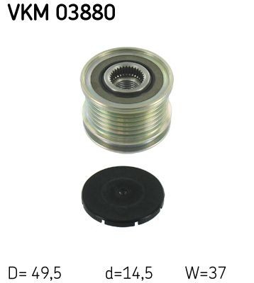 Roda livre do alternador SKF VKM 03880 SKF VKM 03880 Polia roda livre do alternador MINI COUNTRYMAN 2016