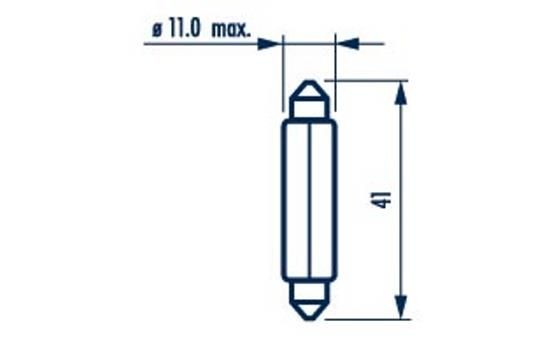 NARVA Lampadina, Luce targa 17185 17185 costo Lampadina luce targa VOLVO S60 NARVA