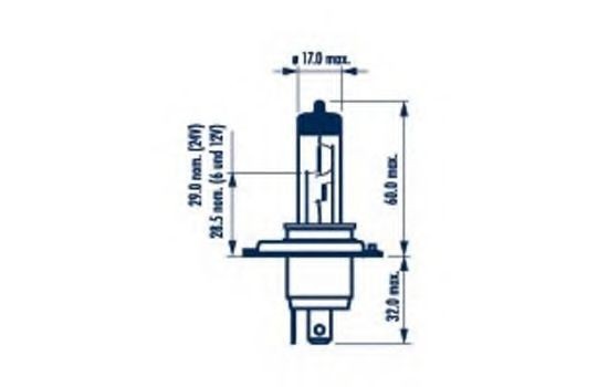 Lampadina, faro di profondità NARVA 98654 NARVA 98654 Lampadina fendinebbia CHEVROLET KALOS 2008