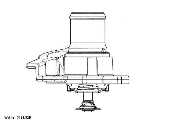 WAHLER Termostat, kølemiddel 3171.82D Termostat WAHLER Fiat PUNTO 3171.82D