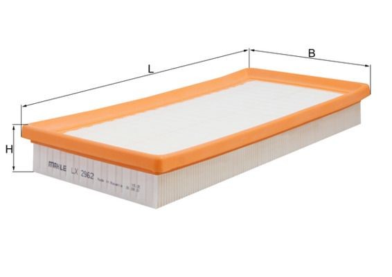 MAHLE Luftfilter LX 2962 Luftfilter MAHLE 147 LX 2962 billige