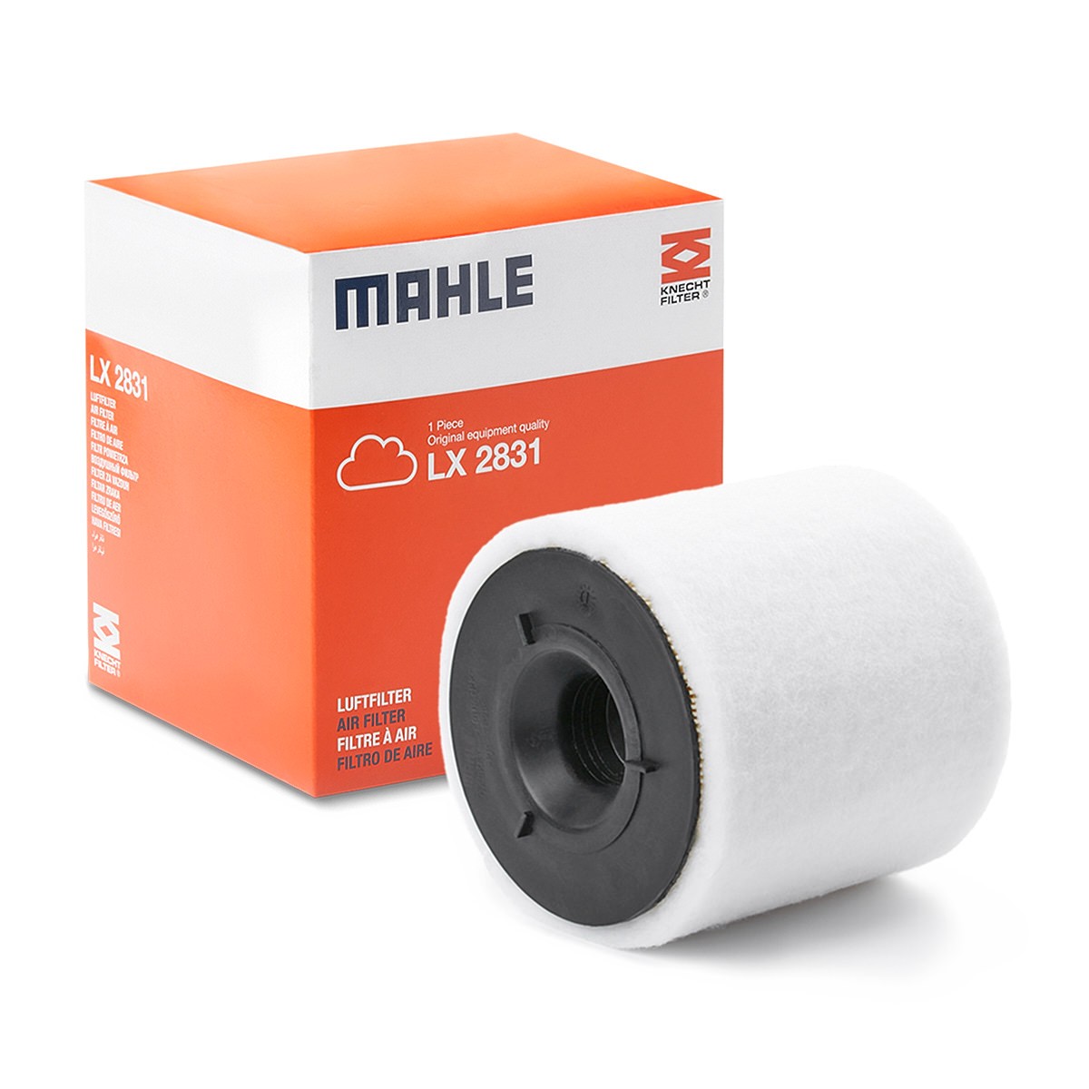 Luftfilter MAHLE LX 2831 MAHLE LX 2831: Luftfiltereinsatz Audi A1 2015