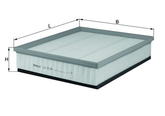 Air filter MAHLE LX 3139 MAHLE LX 3139 2019 VW AMAROK air filter replacement